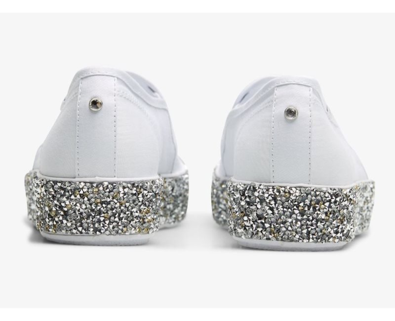 Keds Triple Decker Rock Salt Glitter Sneakers Dames Wit Zilver | igtDZ20F