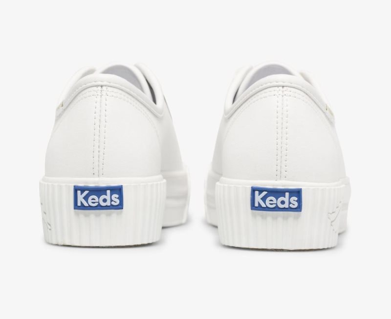 Keds Triple Kick AMP Leren Sneakers Dames Wit | OMxYJXlp