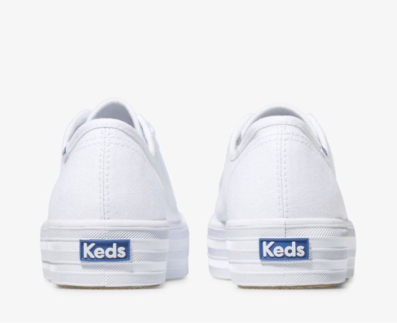 Keds Triple Kick Platform Schoenen Dames Wit | bI3Yxxfc