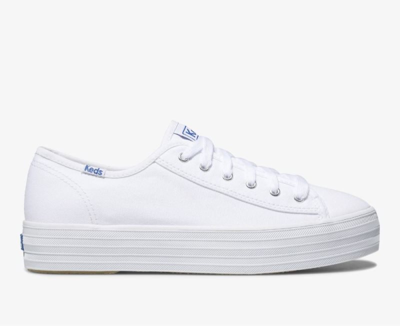 Keds Triple Kick Veterschoenen Dames Wit | dEWReKkJ